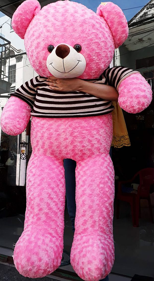 Gấu bông Teddy màu hồng size 1.6m