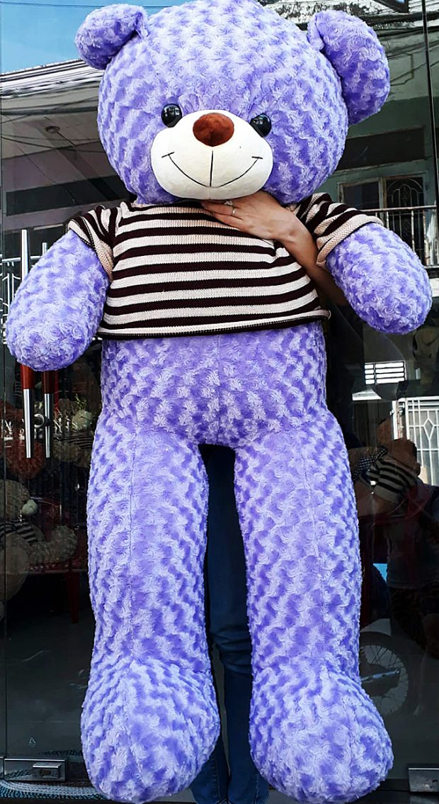 Gấu bông Teddy màu tím size 1.6m