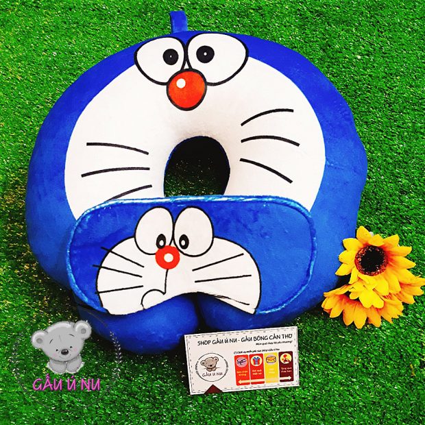 Combo Gối cổ + Bịt mắt Doreamon